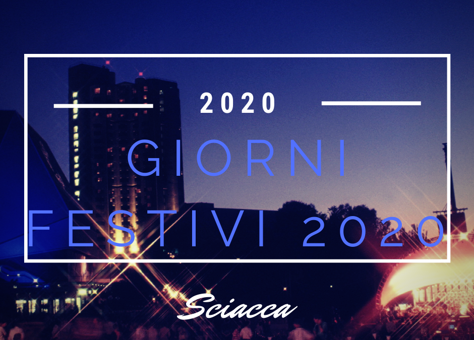 Giorni festivi 2020 Sciacca